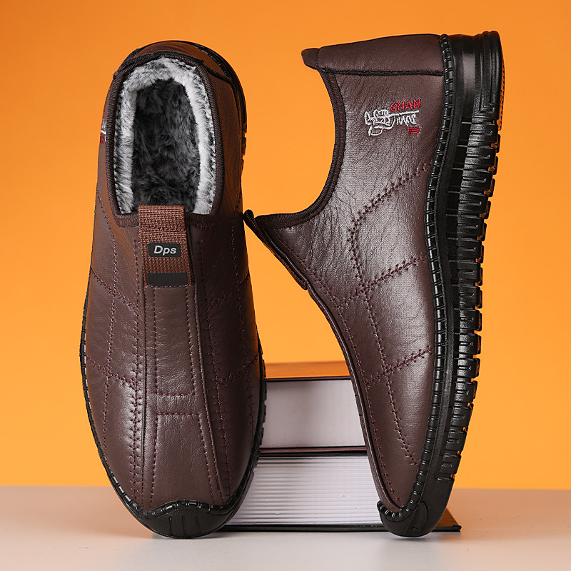 Waterproof Winter Boot - 2025 Winter Men's Shoes Thickened Warm