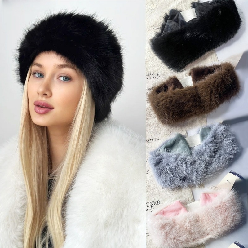 Wide Band Fur Headband Winter  - огляд і ціна Fleece Ear Warmer Band