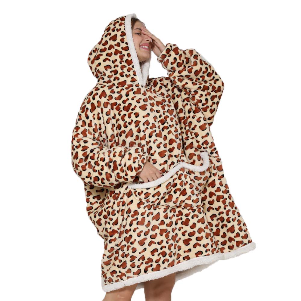 Lazy Hoodie Blanket Oversized  - огляд і ціна Sherpa Hoodie Fleece