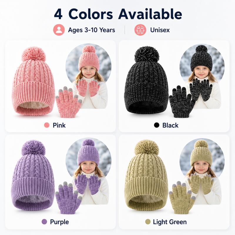 Kids Winter Knit Hat Touchscre - огляд і ціна Touch Screen Gloves
