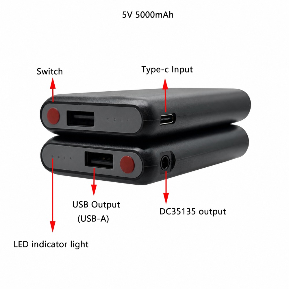 5V 5000mAh Heated Gloves Batte - огляд і ціна Heated Vest Battery