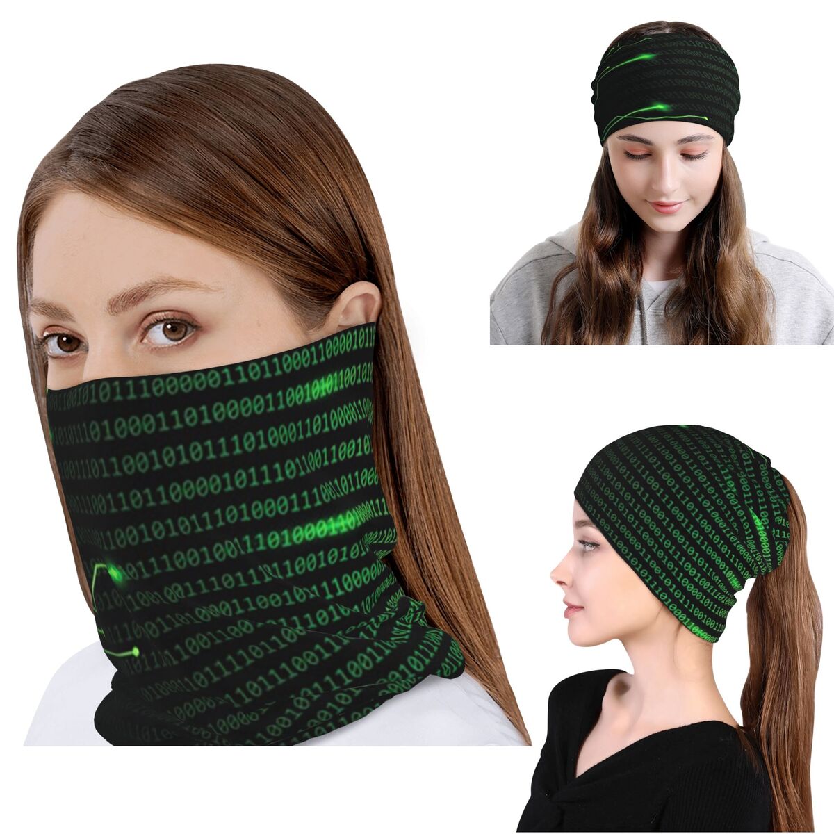 Binary Code Inside Throw Blank - огляд і ціна Knit Beanie Hat Warm