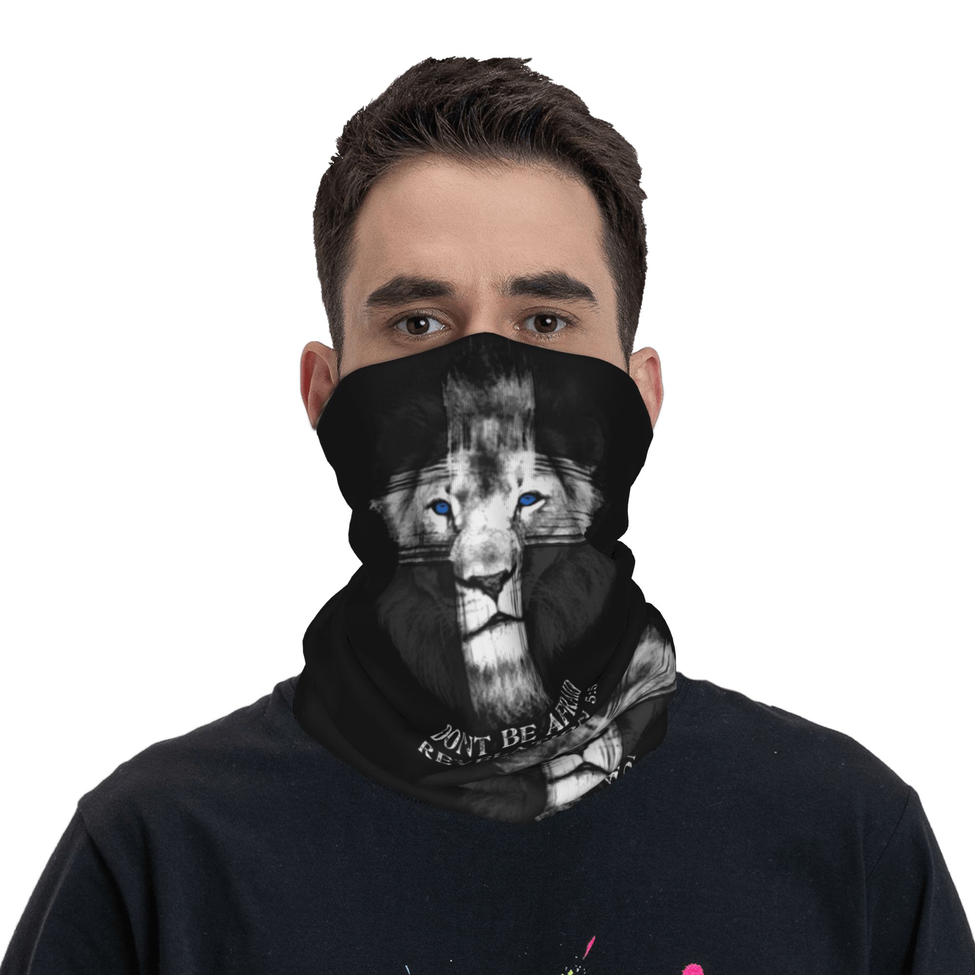 Custom Cool Lion Of Judah Jesu - огляд і ціна Neck Gaiter Fleece