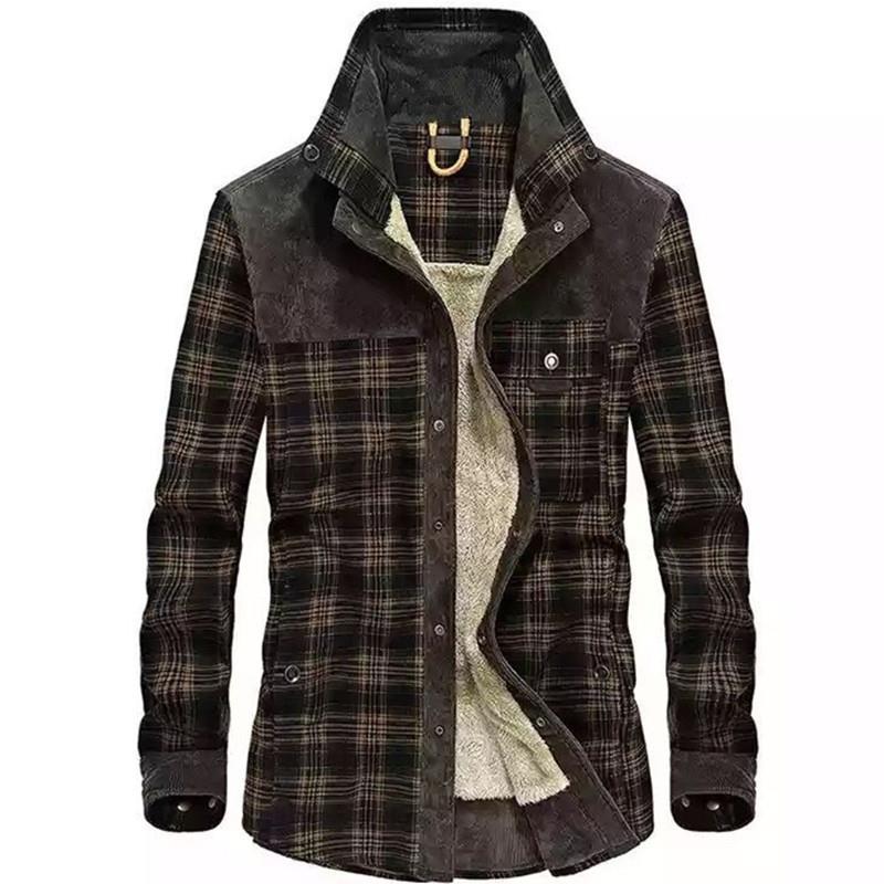 Men's Vintage Plaid Shearling  - огляд і ціна Flannel Shirt Lined