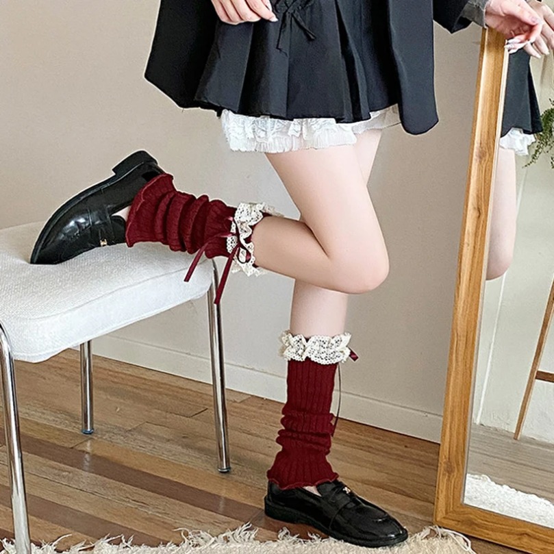 Leg Warmers Ankle Womens Bow W - огляд і ціна Thermal Sock Wool