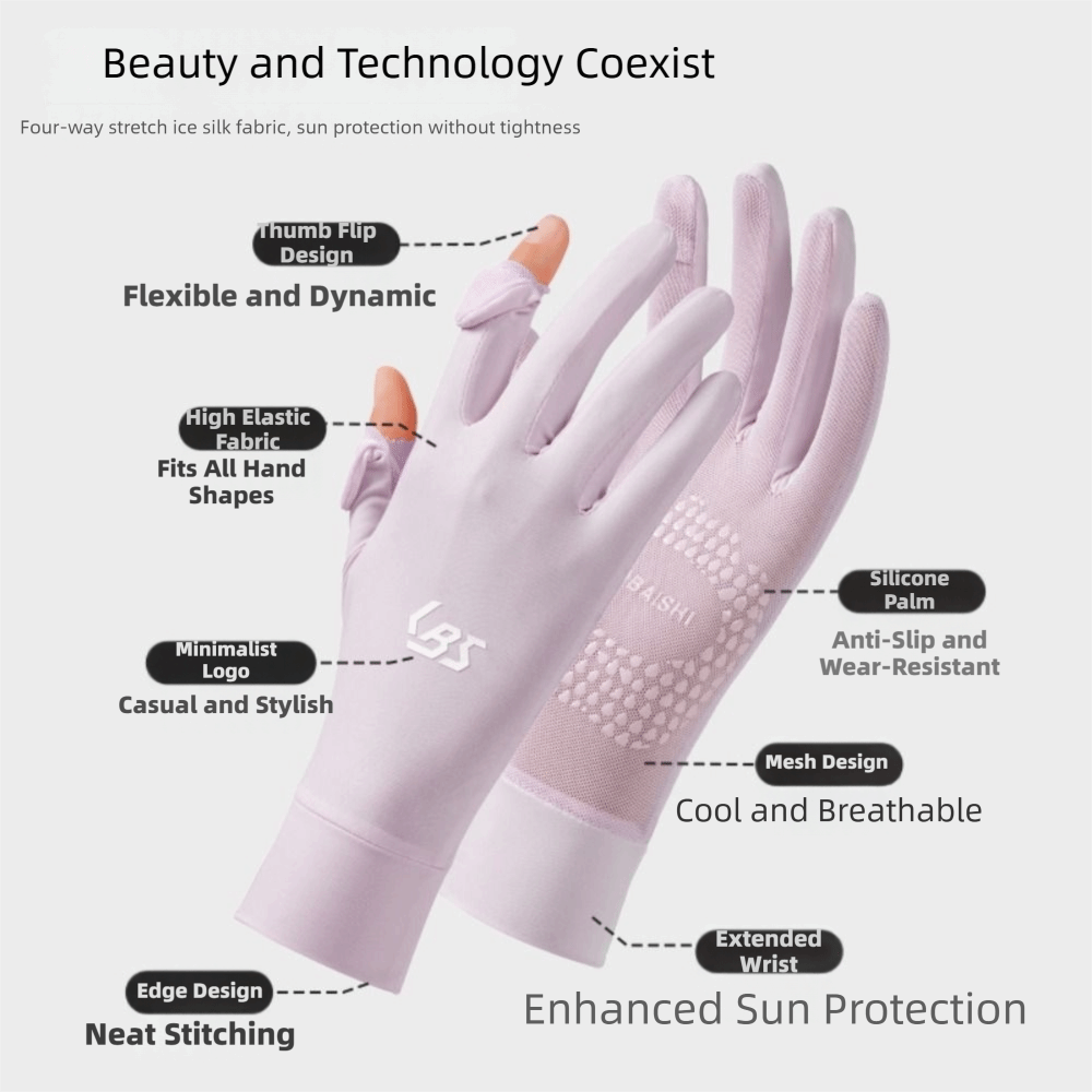 Extended Ice Silk UV Protectio - огляд і ціна Touch Screen Gloves
