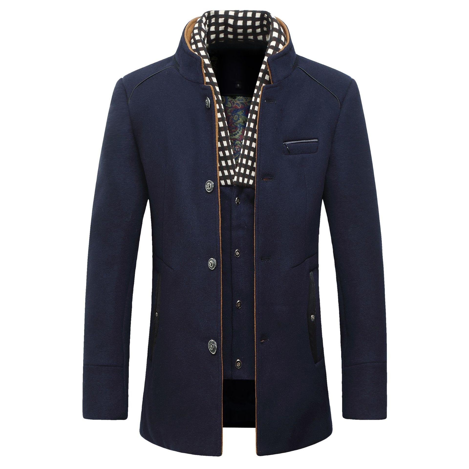 Fashion Men's Wool jacket Clas - огляд і ціна Wool Coat Peacoat