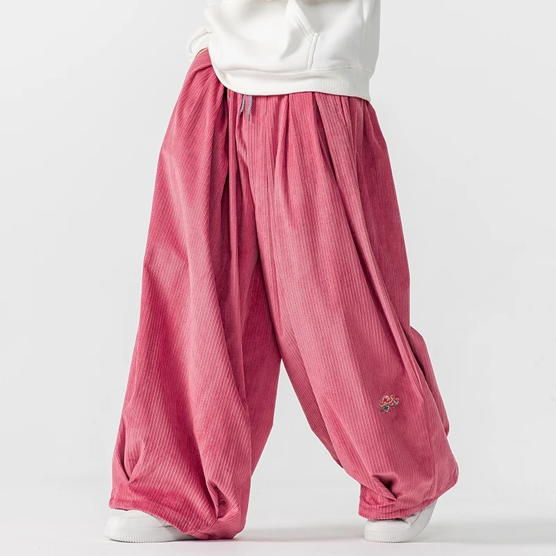 Men Corduroy Wide Leg Pants Me - огляд і ціна Corduroy Pant Warm