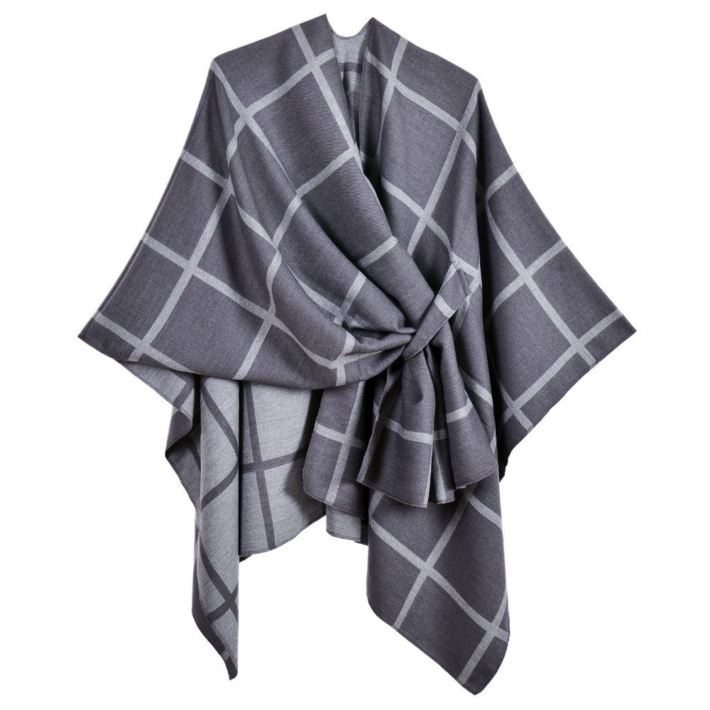 Warm Coat Plaid Design Travel  - огляд і ціна Shawl Wrap Winter