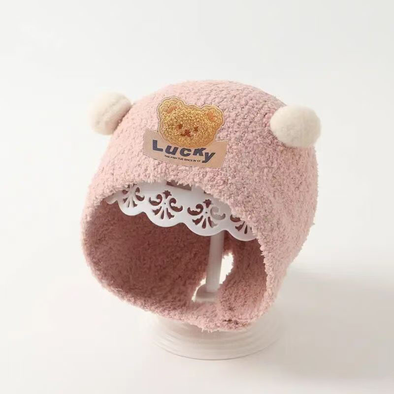 Cute Bear Baby Ear Protection  - огляд і ціна Knit Beanie Hat Warm