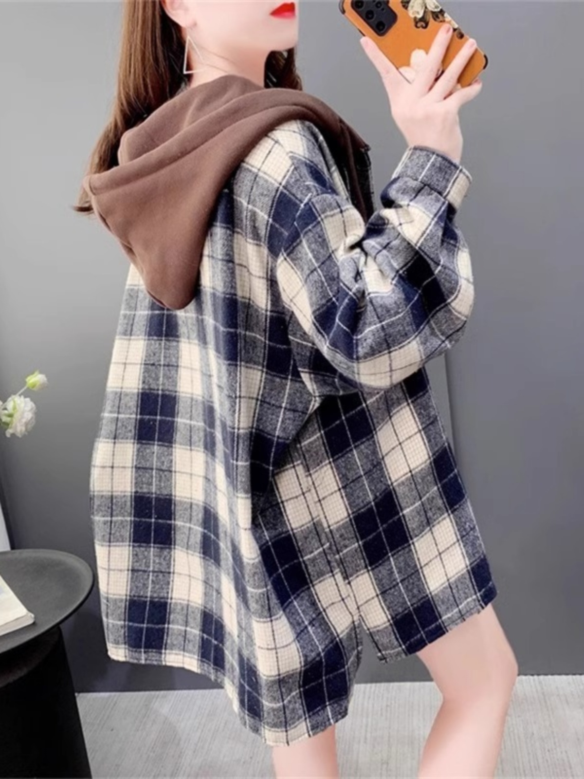 Women's Oversized Plaid Flanne - огляд і ціна Flannel Shirt Lined