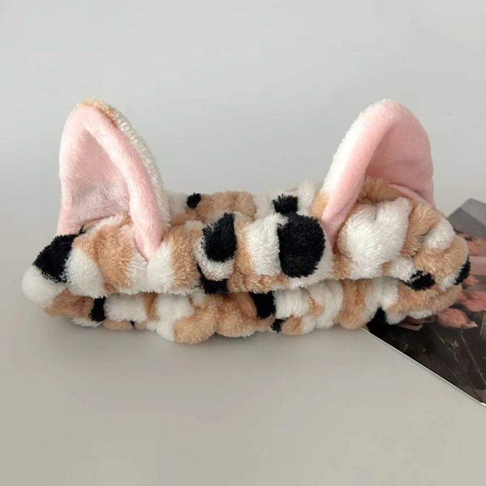 3pcs/set Leopard Print Cute Ca - огляд і ціна Winter Headband Fleece