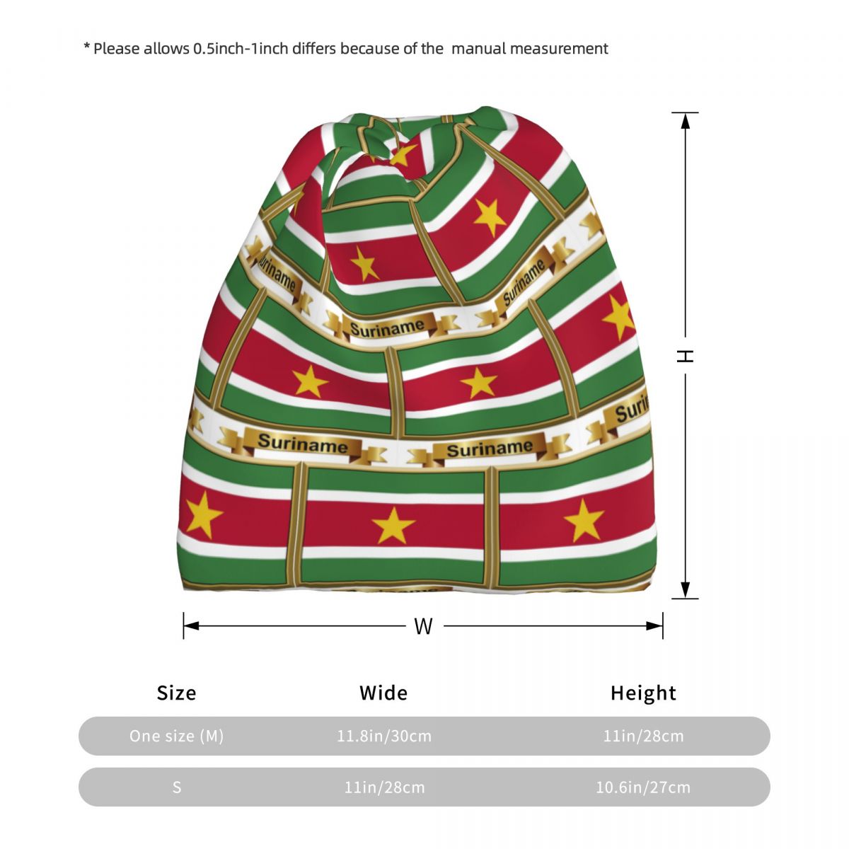 Suriname Flag Products (N) Ban - огляд і ціна Knit Beanie Hat Warm