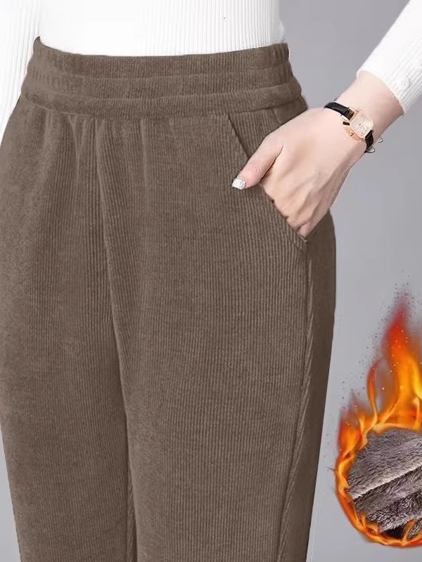 Thickened Straight Leg Pants W - огляд і ціна Corduroy Pant Warm