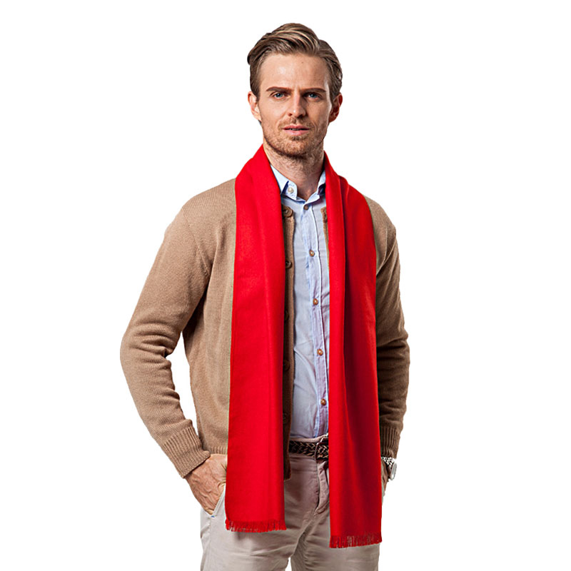 Fashion Winter Solid Color Men - огляд і ціна Wool Scarf Men