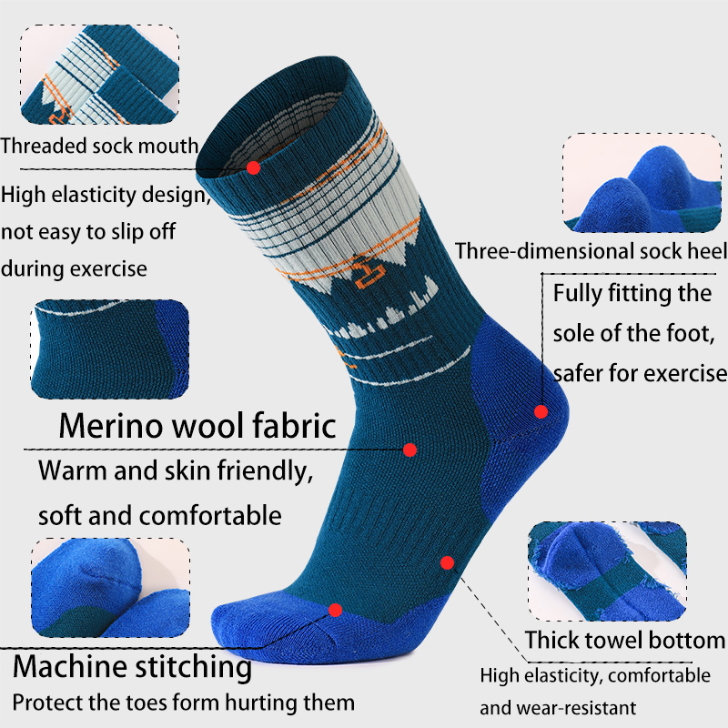 1 Pair Merino Wool Ski Socks f - огляд і ціна Thermal Sock Wool
