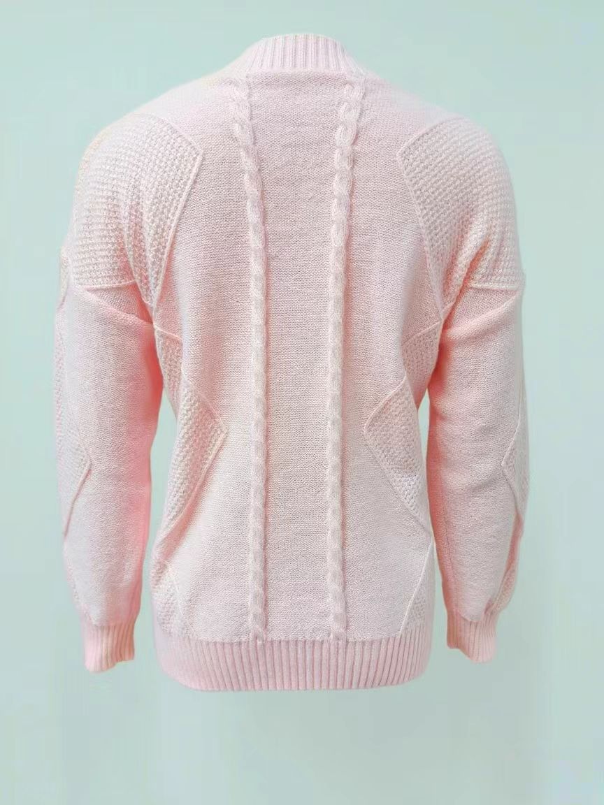 Women V Neck Cable Knit Cardig - огляд і ціна Down Jacket Packable