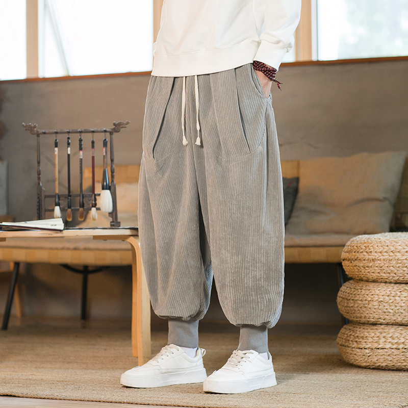 2023 Men Winter Solid Color Co - огляд і ціна Corduroy Pant Warm