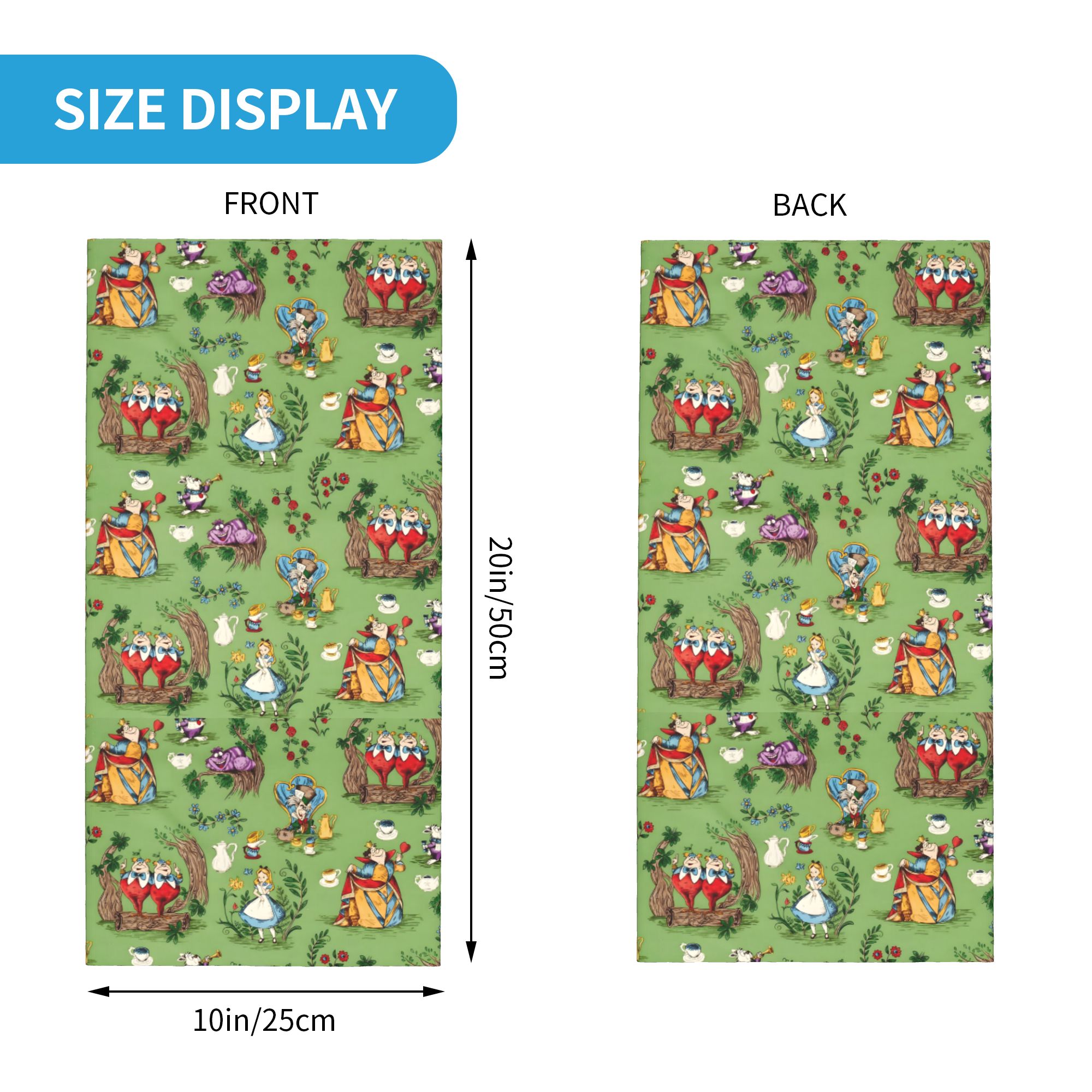 Custom A-Alice in W-Wonderland - огляд і ціна Neck Gaiter Fleece