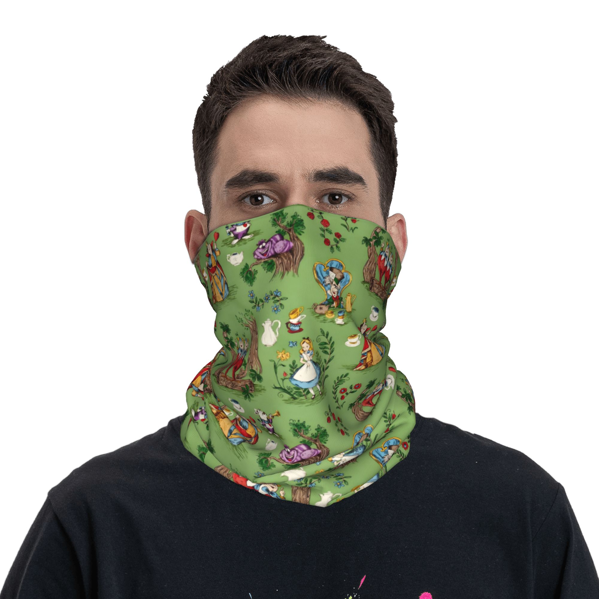 Custom A-Alice in W-Wonderland - огляд і ціна Neck Gaiter Fleece