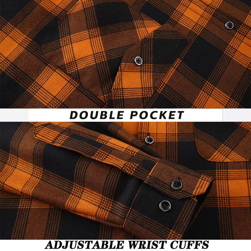 QICHE Fleece Lined Thick Flann - огляд і ціна Flannel Shirt Lined