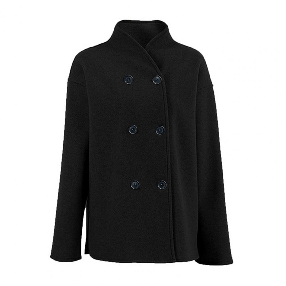 Women's Winter Cropped Wool Co - огляд і ціна Wool Coat Peacoat