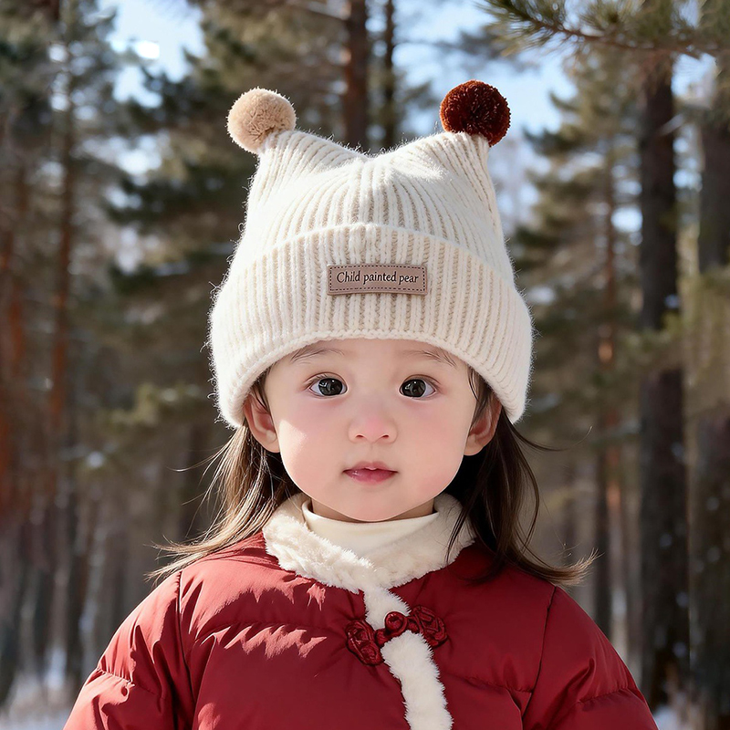1-4Year Baby Knitted Hat Cute  - огляд і ціна Knit Beanie Hat Warm