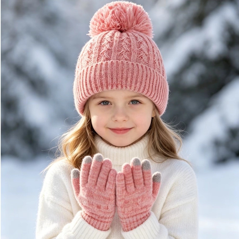 2Pcs/Set Fashion Winter Childr - огляд і ціна Touch Screen Gloves