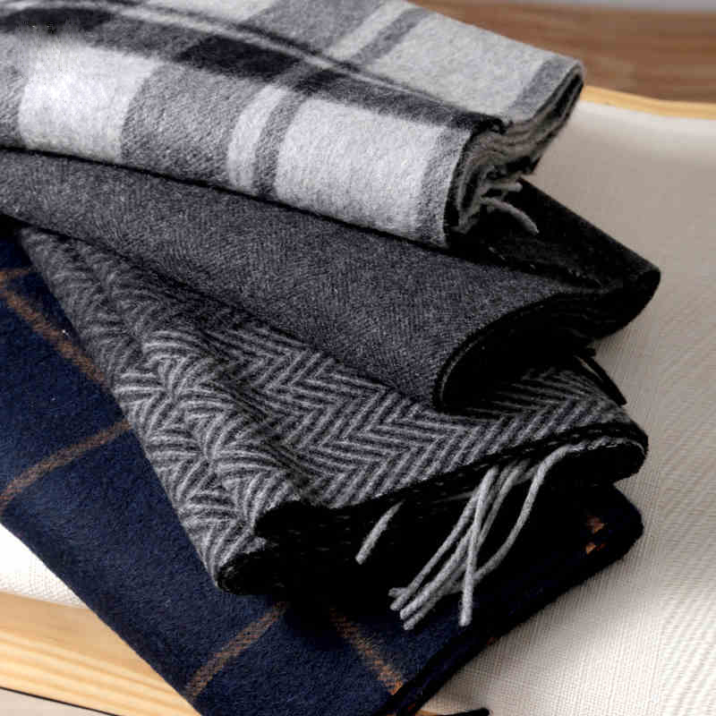 Pashmina Scarf Men Winter Stri - огляд і ціна Wool Scarf Men