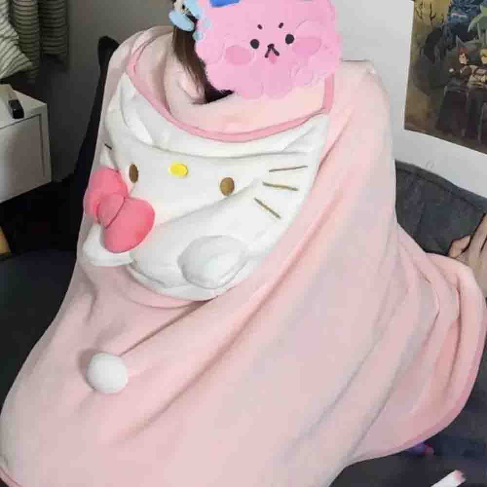 Cute Hellokitty Cloak Shawl Ai - огляд і ціна Shawl Wrap Winter