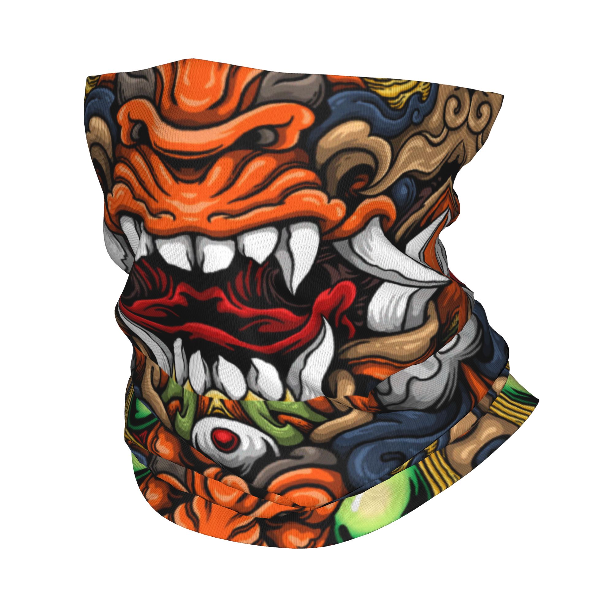 Custom Samurai Demon Oni Winte - огляд і ціна Neck Gaiter Fleece