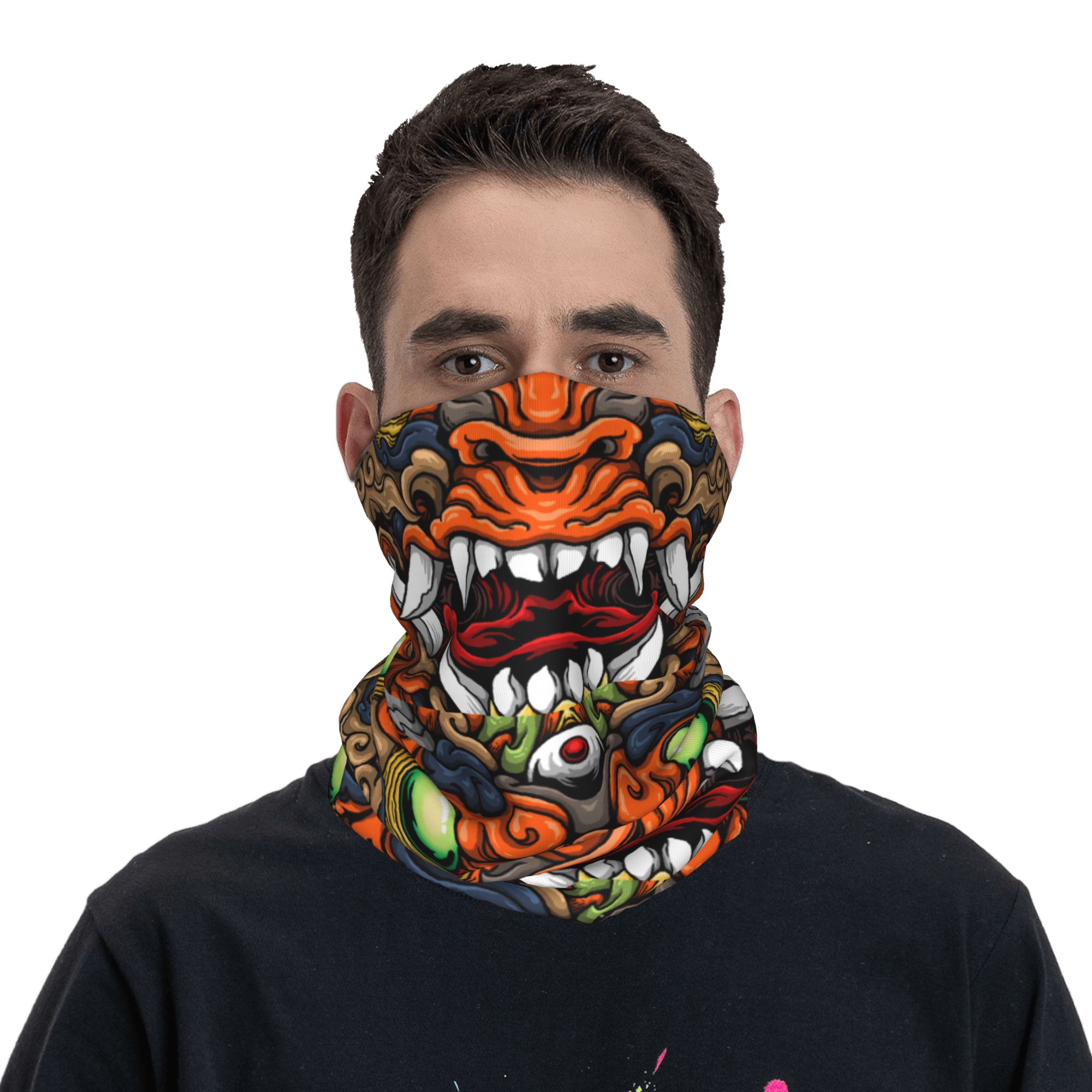 Custom Samurai Demon Oni Winte - огляд і ціна Neck Gaiter Fleece