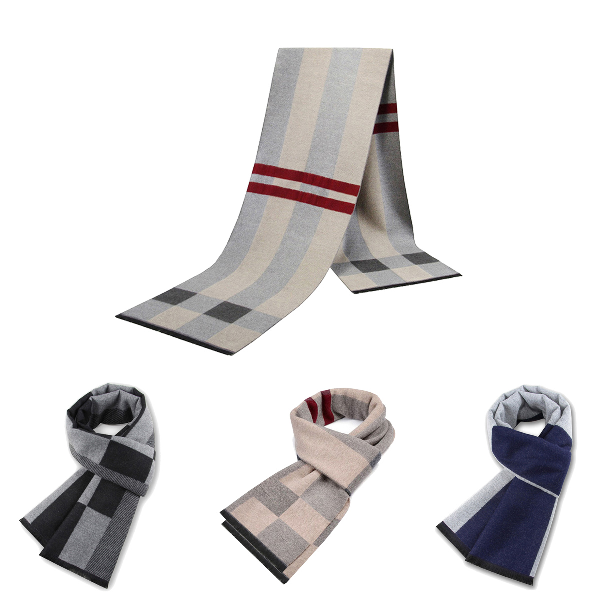 Men Scarf For Man Winter Copy  - огляд і ціна Wool Scarf Men